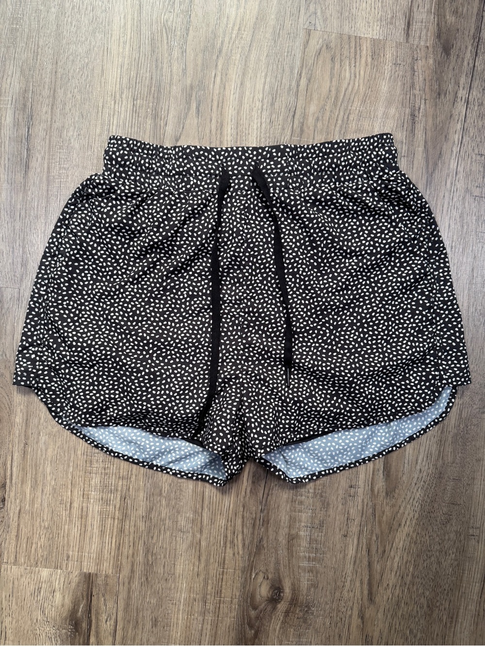 BuffBunny Collection Black Polka Dot Running Shorts Size Small